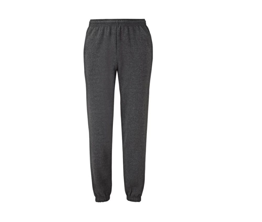 Sweatpants m. Elastik - Dark Heather Grey