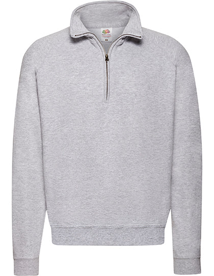 Classic Half Zip Sweat - Heather Grey