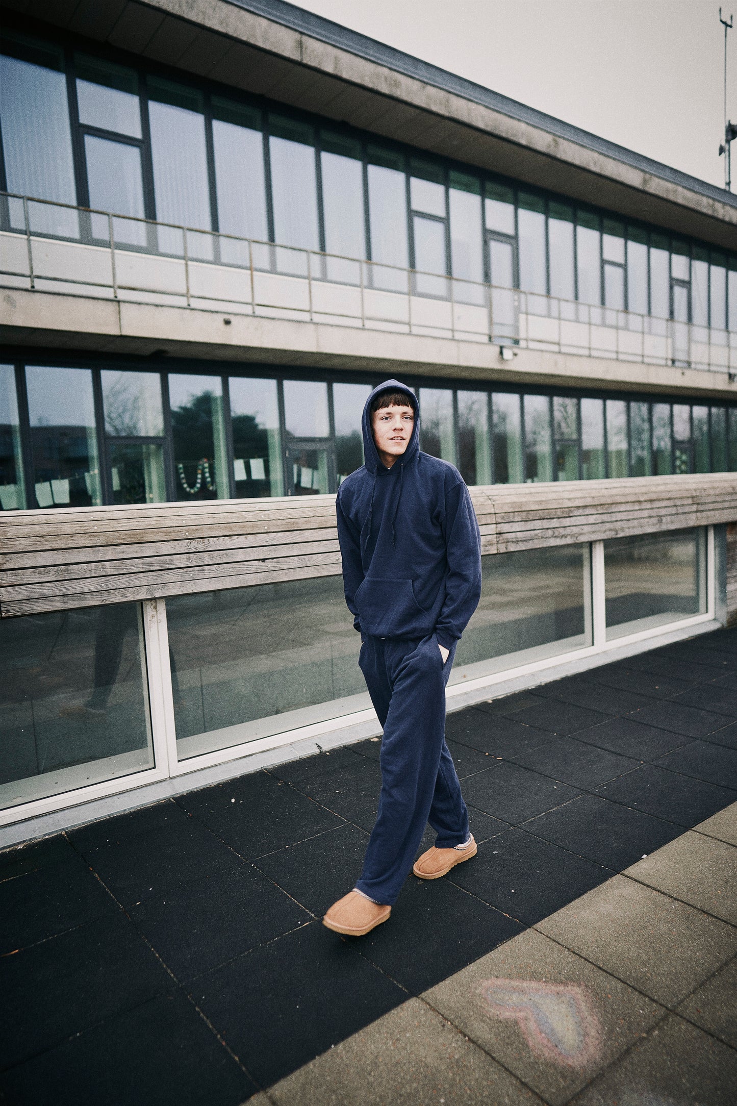 Sweatpants m. Elastik - Deep Navy