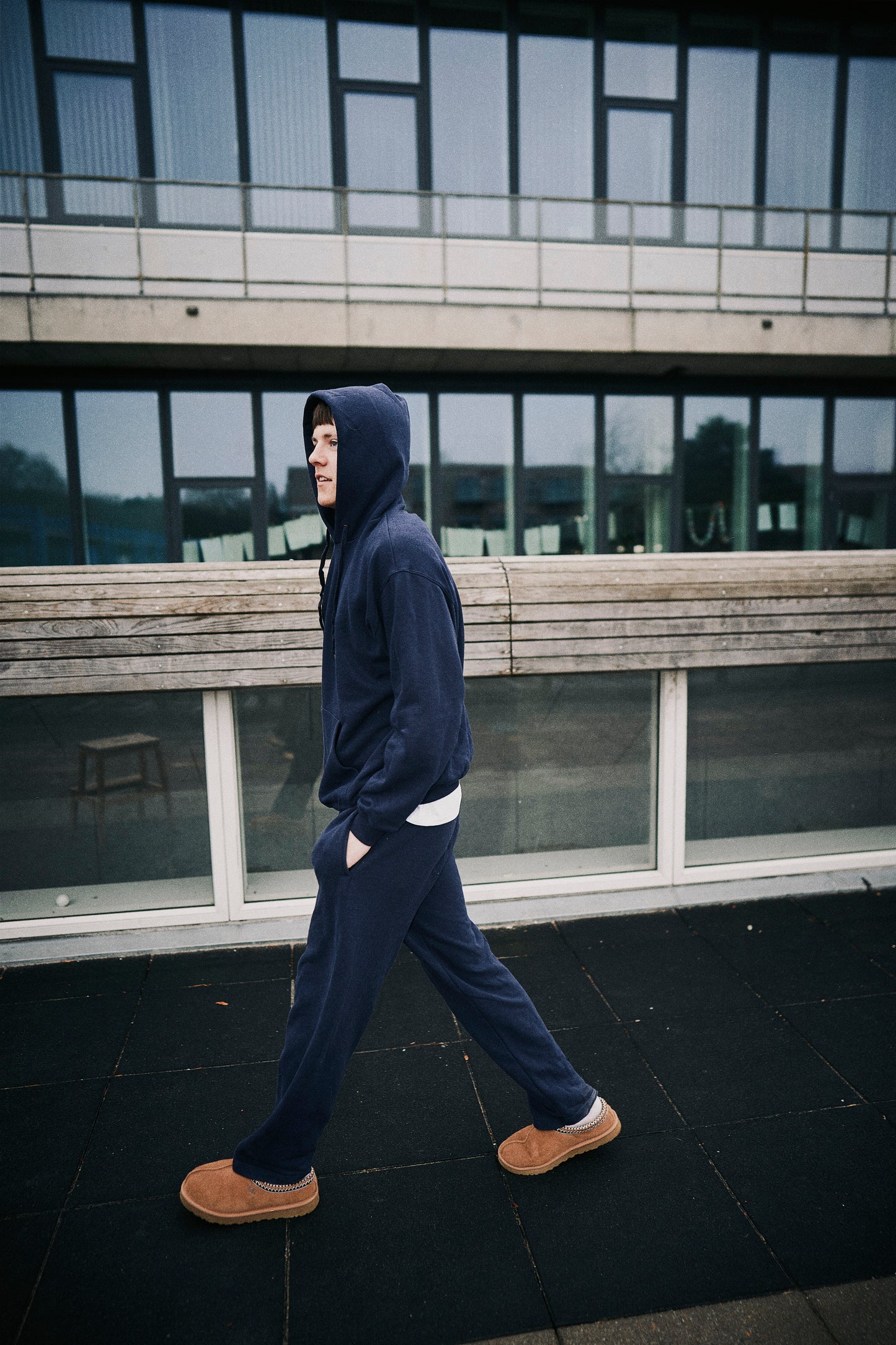 Sweatpants m. Elastik - Deep Navy