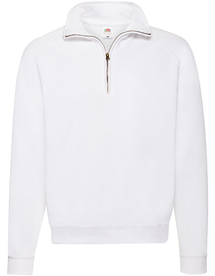 Classic Half Zip Sweat - White