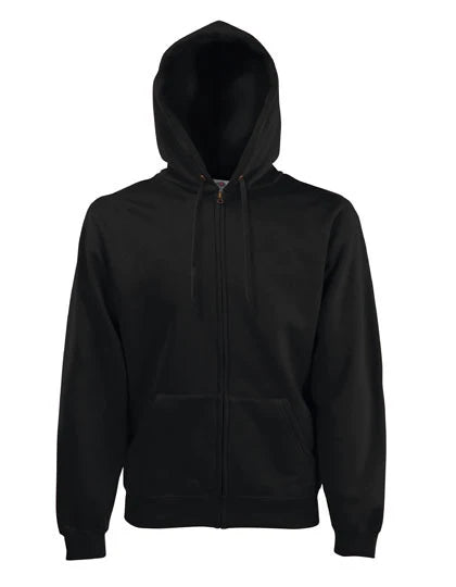 Hoodie m. Zip - Black